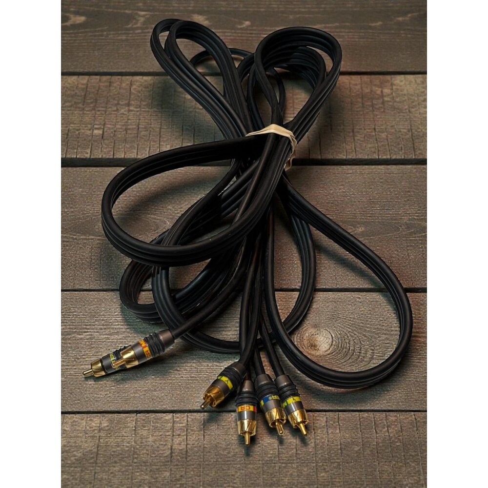 Monster Cable RCA Audio/Video Cable Set With Gold-Plated Connectors 12 ft